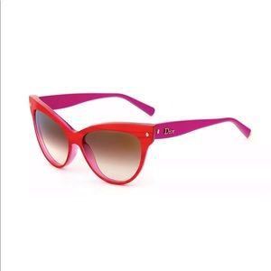Dior "Les Marquises" sunglasses. Red & Pink. Cat eye